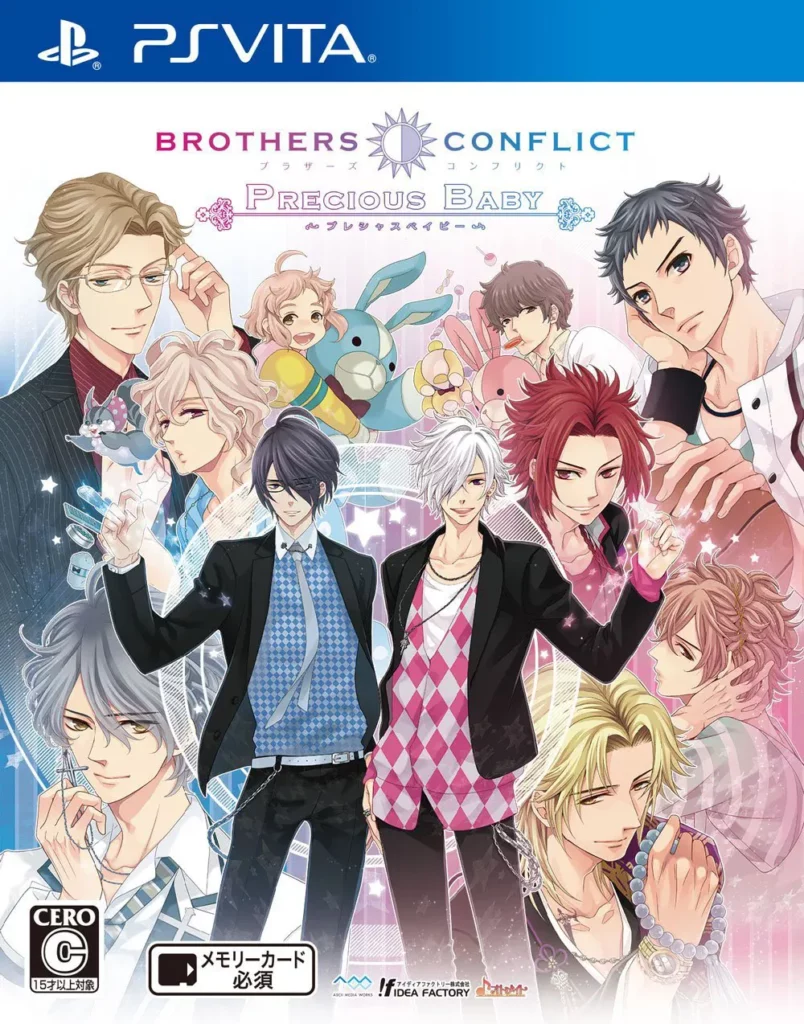 Cover of the game "Brothers Conflict Passion Pink" for the PSVita.