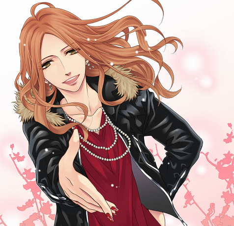 Hikaru Asahina from Brothers Conflict holding out his hand to the viewer. He is dressed as a beautiful woman.