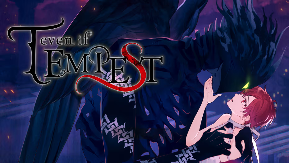Promotional and title image for the otome title "even if: Tempest."