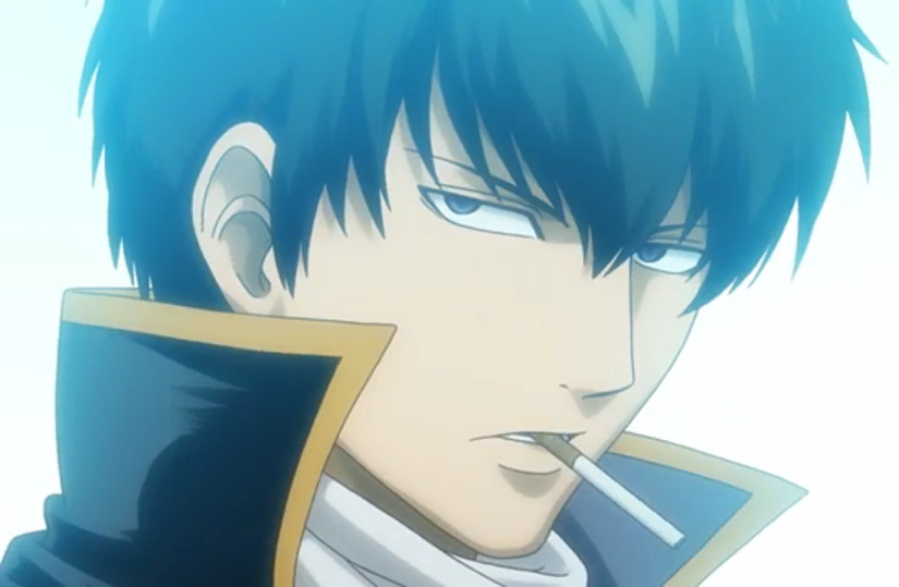 Another unexpected image of Hijikata Toushiro, this time an animated character from a different IP, Gintama.