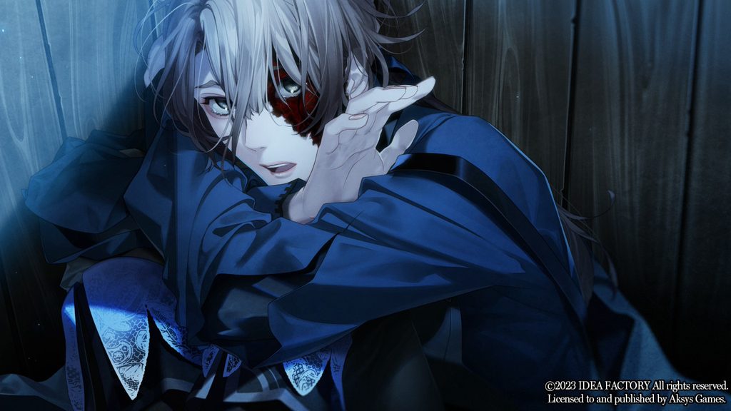Yves cowering and hiding his scar in Virche Evermore - Error: Salvation.